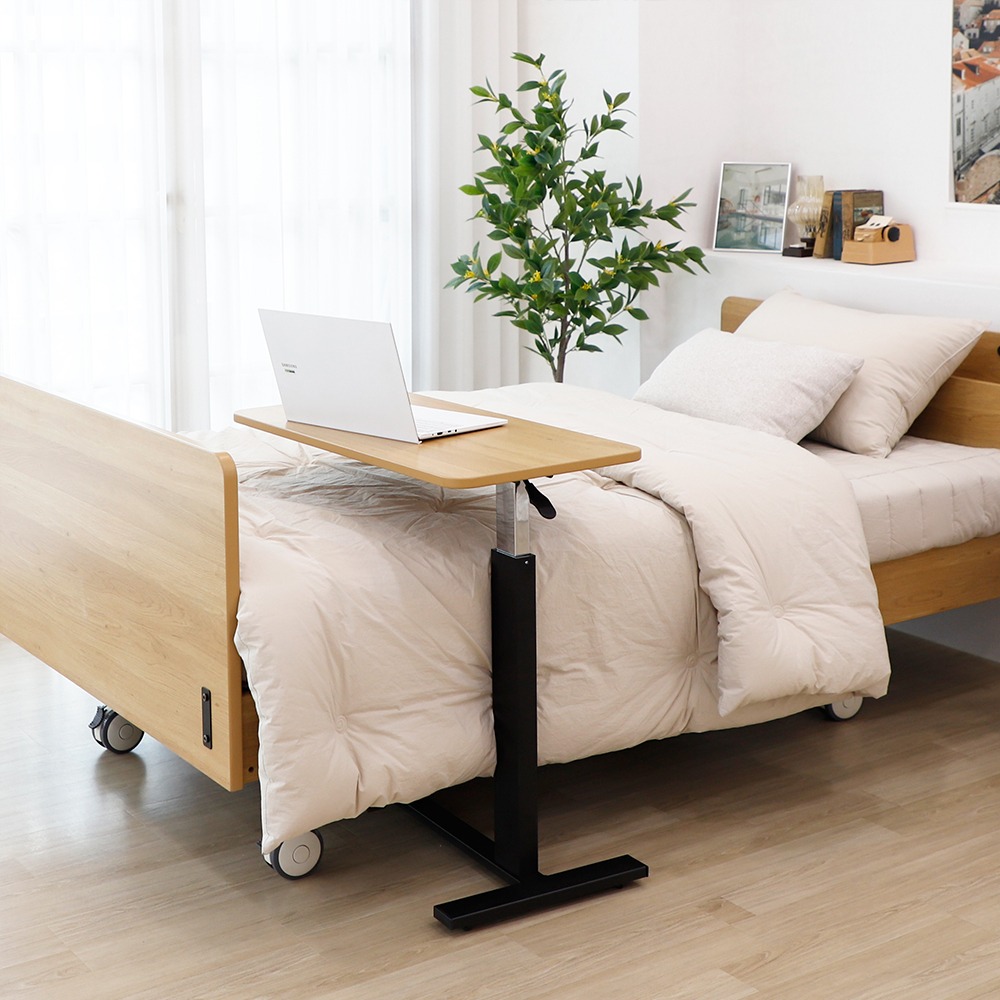 이동식 소파 침대 수동 높이조절 보조 사이드 테이블
